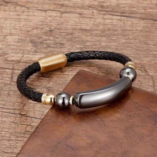 Kolade Natural Stone Genuine Leather Bracelet - Image 4