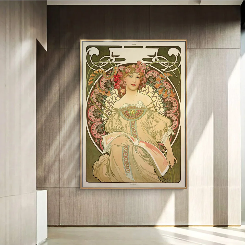 Сказочные картины в стиле нуво от Alphonse Mucha художественные плакаты и принты для