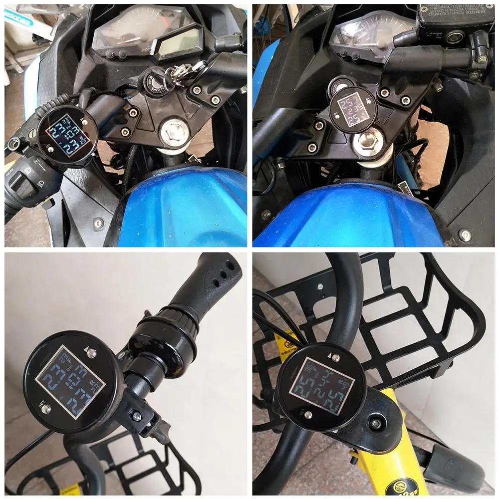 

Supplier Wholesale New model digital Auto-Alarm LCD Display tire pressure monitoring system motorcycle TPMS
