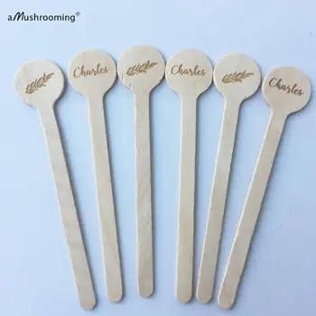 

10000ct Customized Disposable Stirrers Logo Cafe Hotel Restaurant coffee shop cocktails skewers for serving fruit cheese
