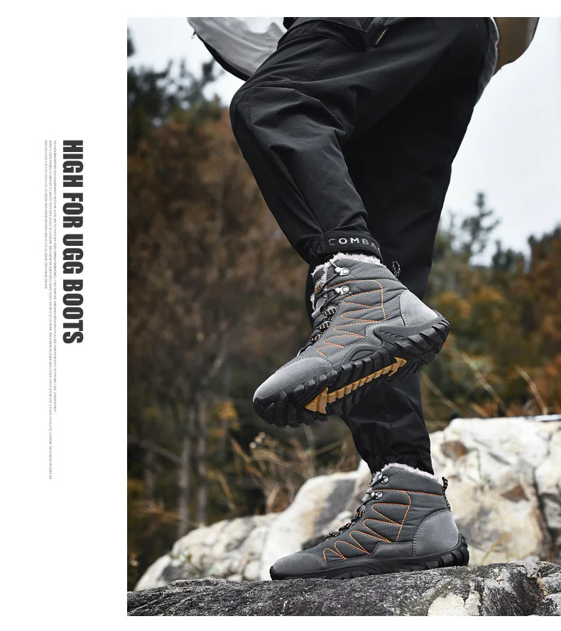 Пара зимних треккинговых ботинок, водонепроницаемые треккинговые ботинки для мужчин и женщин, уличные альпинистские охотничьи ботинки, противоскользящие износостойкие тактические ботинки