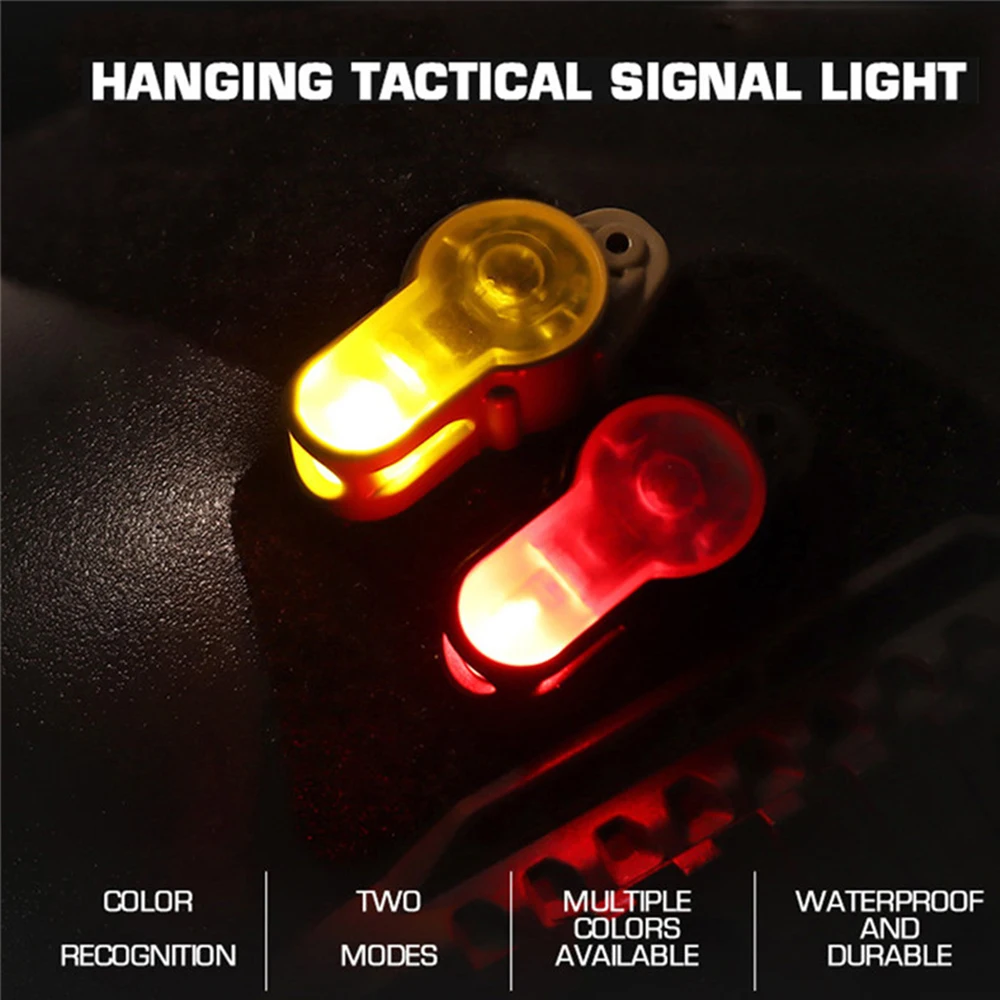 Outdoor Tactical Helmet Light Night Hunting Red/Green LED Signal Strobe Torch 