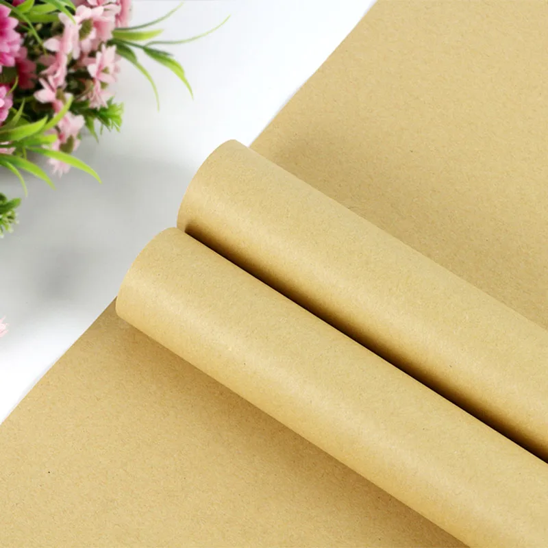 

Gift Flowes Kraft Wrapping Paper Christmas Wedding Scrapbooking Paper Party Parcel Packing Art Craft Packs Decor