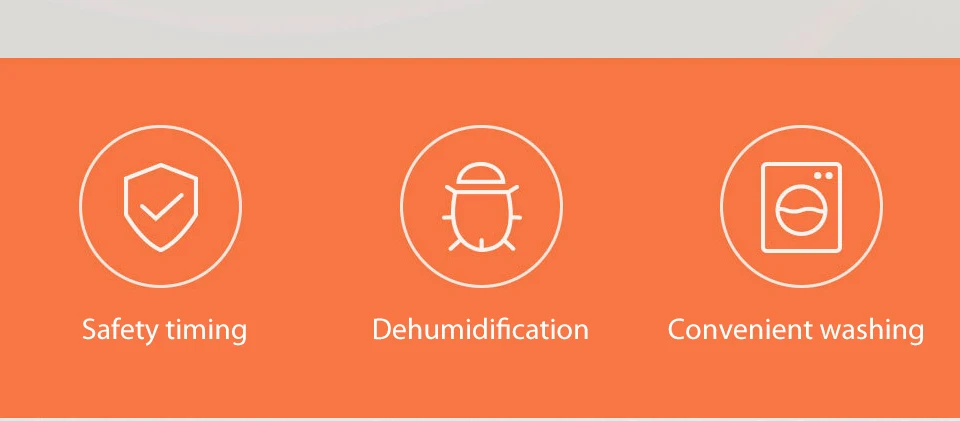 xiaomi youpin smart removing mites Electric blanket safety timing Intelligent temperature control Convenient washing for winter (2)