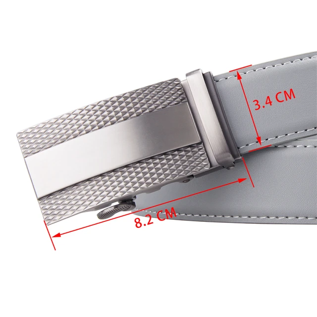 Ceinture homme Métal Marque de luxe Boucle automatique Cuir Ceintures de  haute qualité pour hommes Business Travail Casual Strap 3.5cm