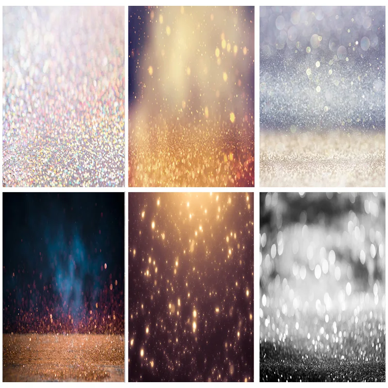 

SHENGYONGBAO Vinyl Custom Photography Backdrops Prop Glitter Facula Light Spot Theme Photography Background 21318GBT-07