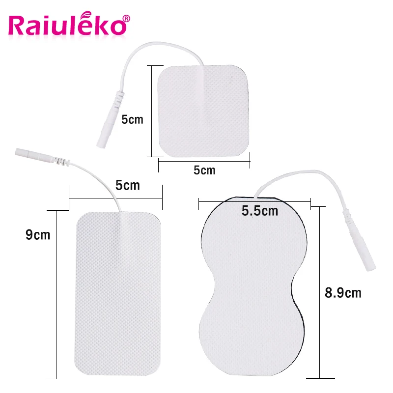 10/20pcs Reusable Silicone Gel Electrode Pads Nerve Muscle Stimulator Tens Digital Therapy Self Adhesive Stimulation | Красота и