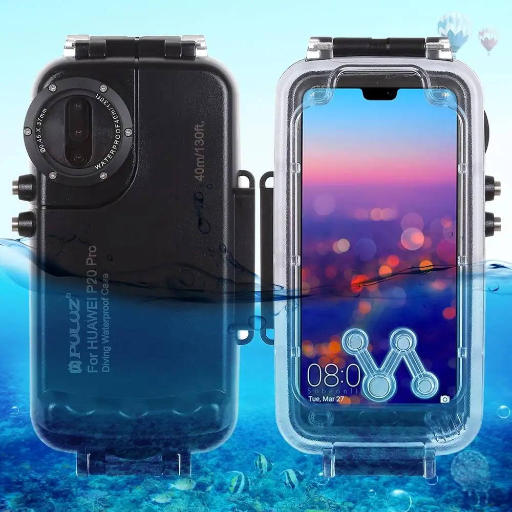 Водонепроницаемый чехол PULUZ для подводной съемки фотосъемки Huawei P20 Pro 40 м |