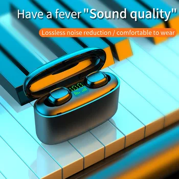 

Wireless airbuds TWS Bluetooth 5.0 Earphone PK Redmi Airdots GT1 Sport LED Display Earphones Gaming Headset With Mic For iPhone