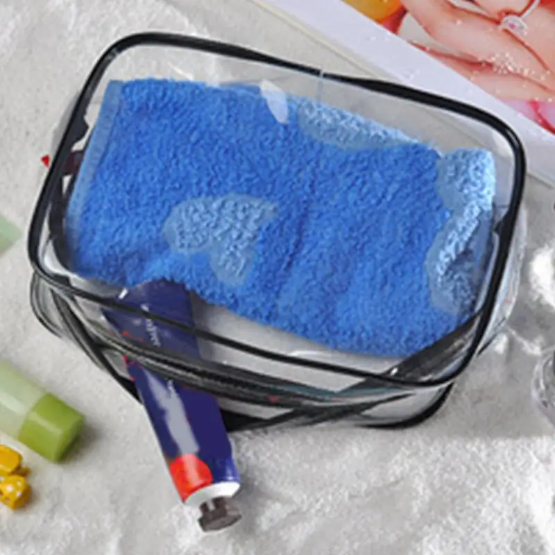 

Women Cosmetic Bag PVC Transparent Waterproof Makeup Bag Travel Toiletry Storage Organizer Bath Wash Tote Case Large Capacit