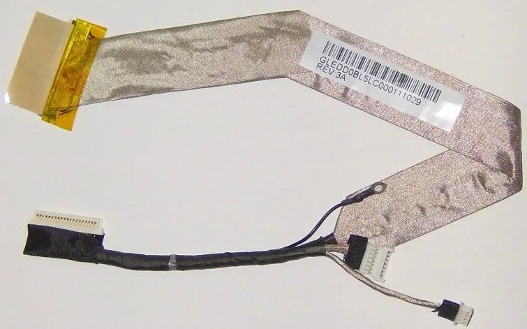 Видео Flex Экран LVDS LED ЖК-дисплей кабель для TOSHIBA A300 A305 A300D A305D A300D-126 с веб-камерой
