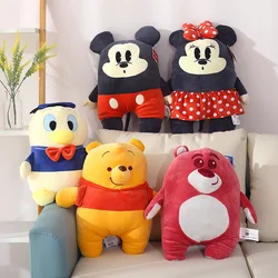 Disney muñeco de peluche de alta calidad, almohada Kawaii, Mickey, Minnie, Donald, Dembo, Original, regalo