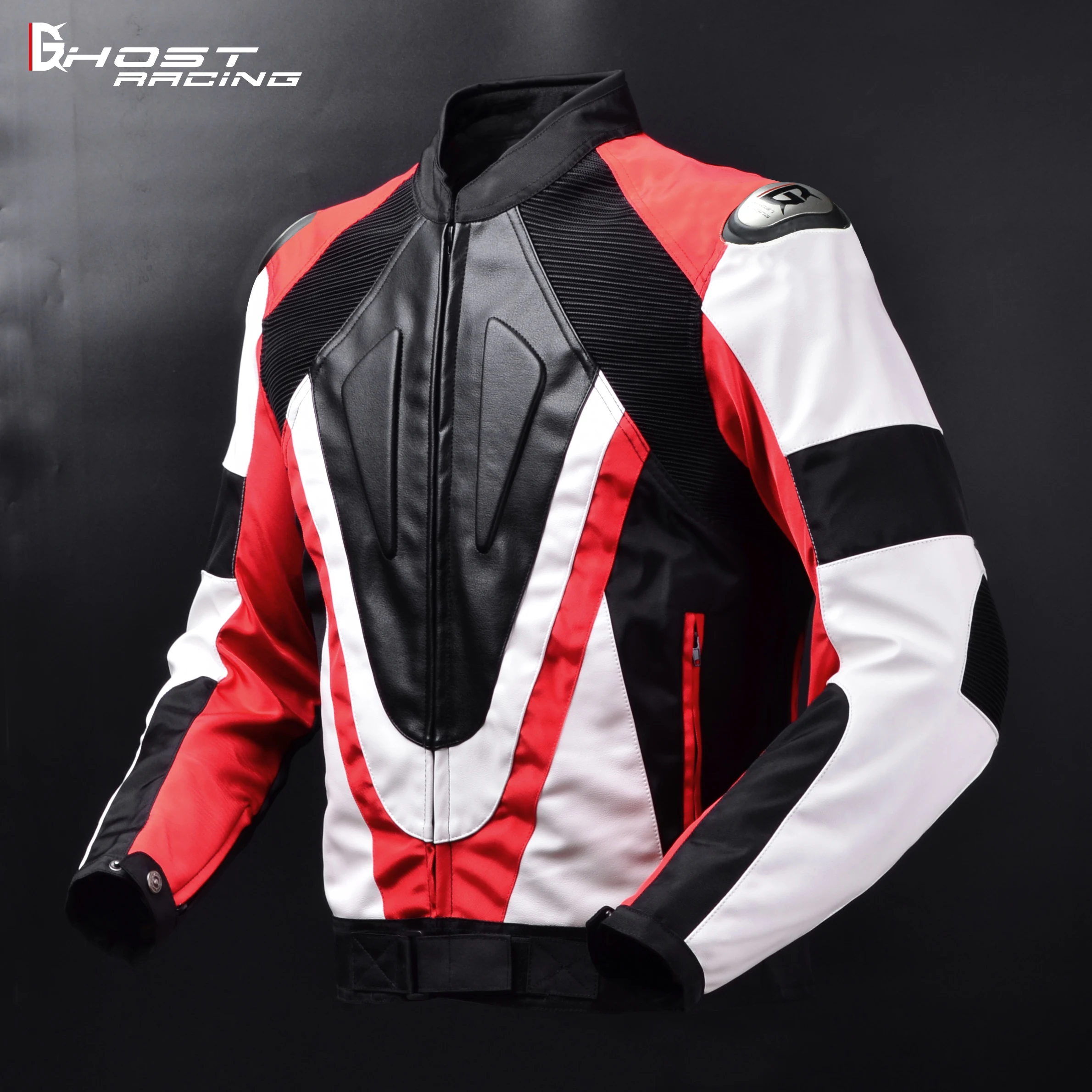 GHOST RACING мотоциклетная куртка одежда анти-осенний кожаный спортивный костюм мотоциклетная куртка