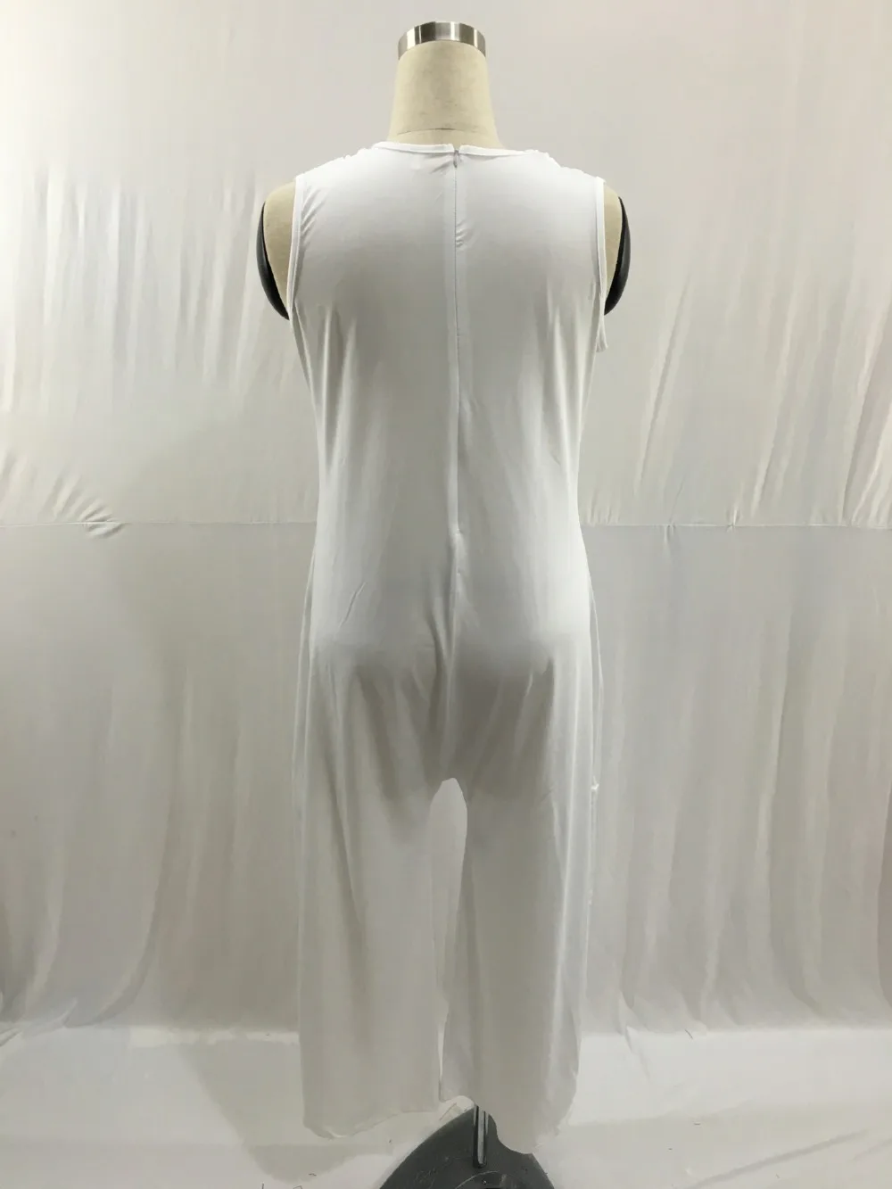 Плюс размер, 4xl, 5xl, без рукавов, комбинезон, женский, сексуальный, пэчворк, комбинезон, свободный, большой размер, прямой, wpmen, для полных, комбинезоны
