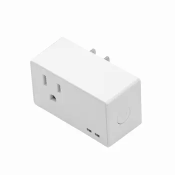

Mini Us Wifi Plug square / With Surge Protector 10A Voice Control / Smart Socket Working With Home Tuya App