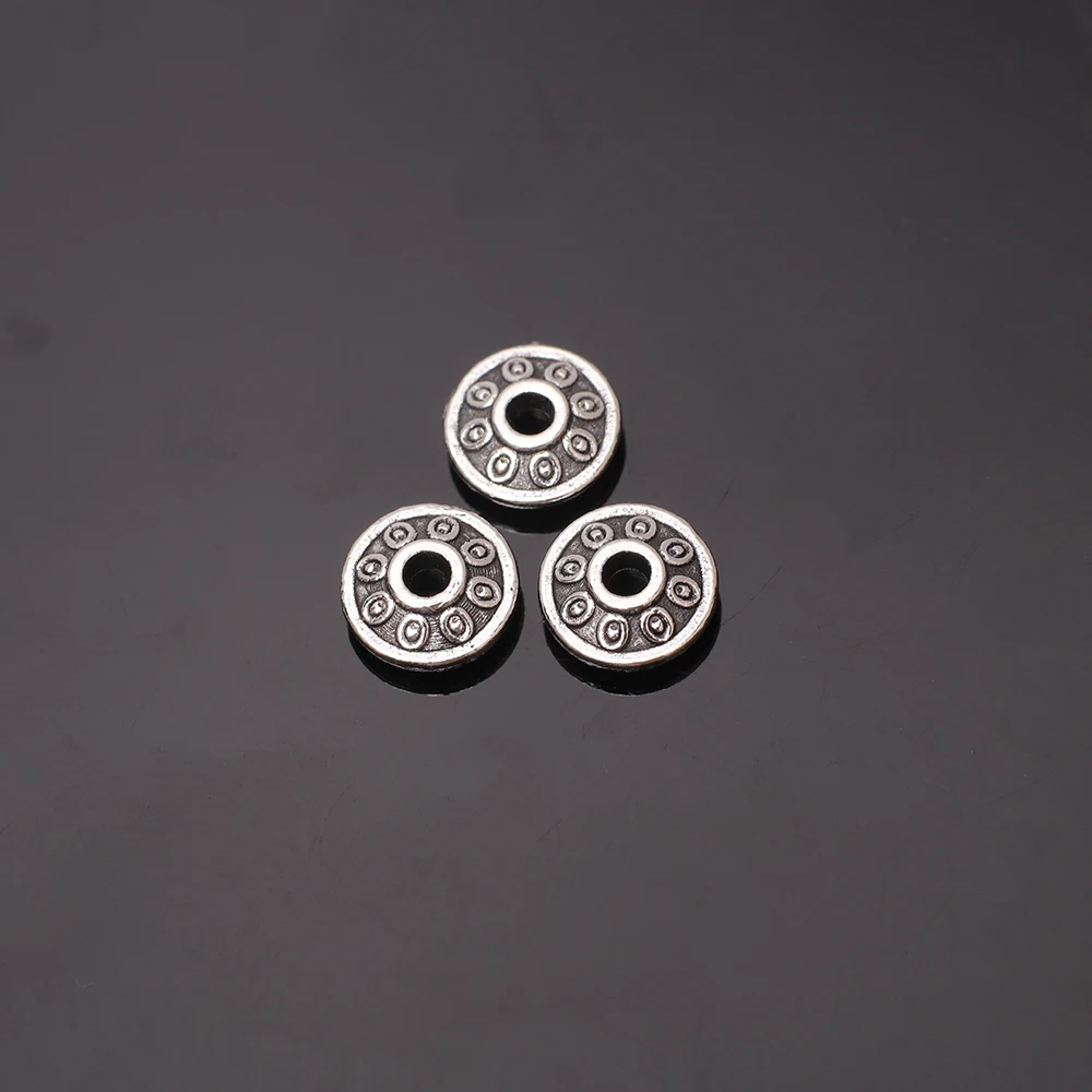 40 Pcs Pkg. Metal German Silver Alloy Beads In Size About 8mm &ndash; Madeinindia Beads