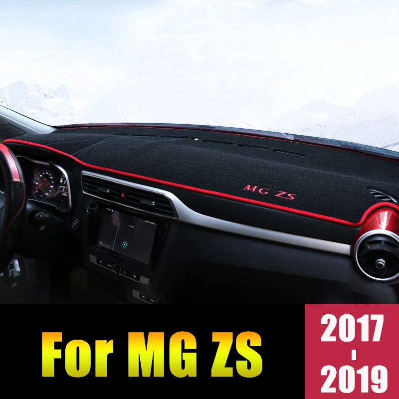 

Car Dashboard Avoid Light Pad Instrument Platform Desk Cover Mats Carpets for MG ZS 2017 2018 2019 Accessories