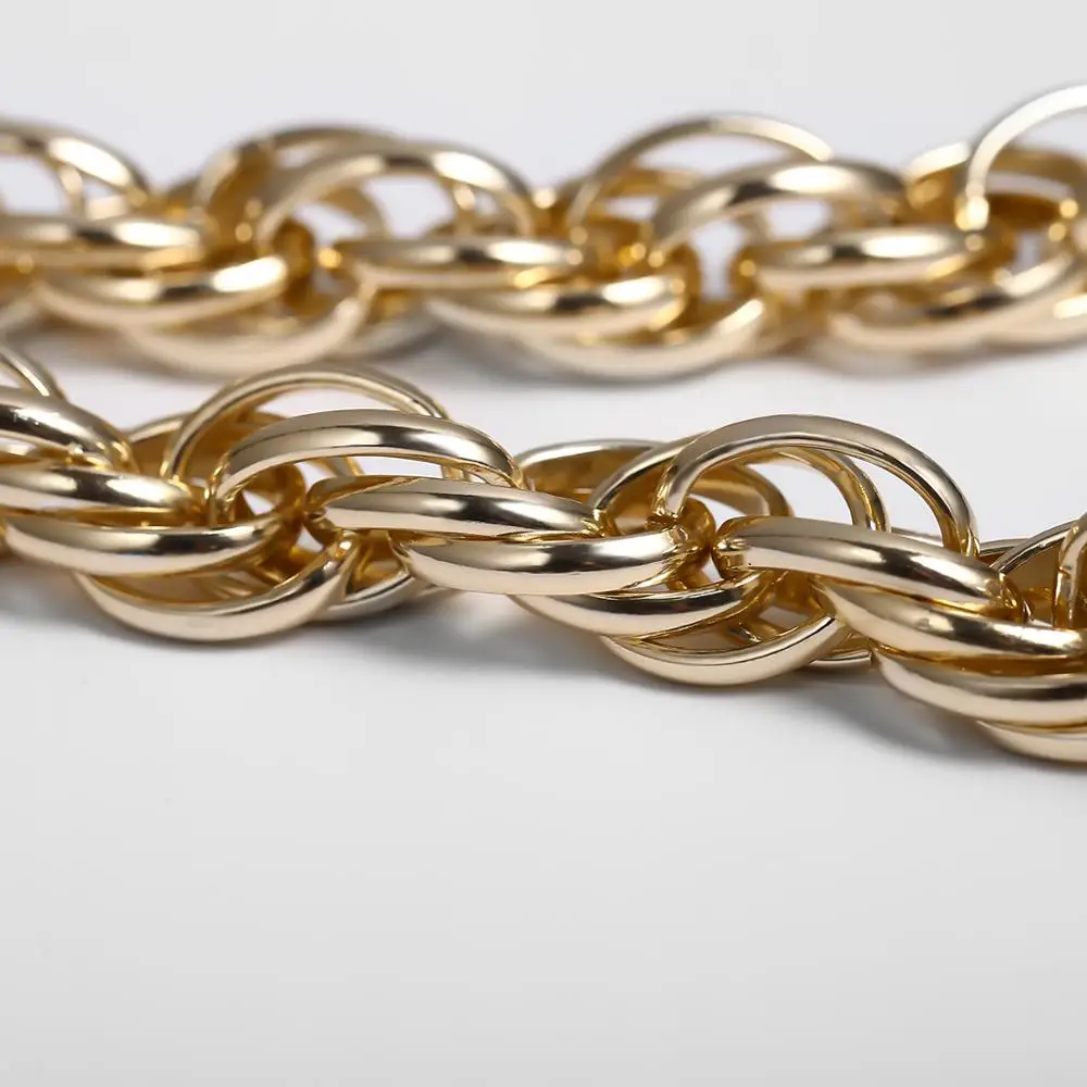 IngeSight. Z ожерелье-чокер в стиле панк, с кубинским кулоном, винтажное Золотое массивное толстое ожерелье с ключицей для женщин, мужские ювелирные изделия