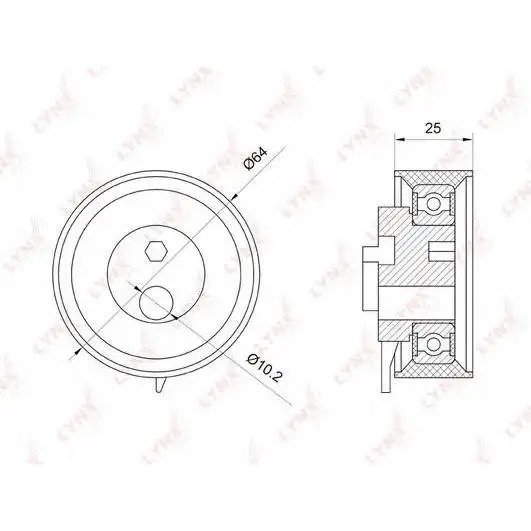 Натяжной ролик ГРМ VW LT 2.5D 96-06 / Transporter IV 2.5D 95-03