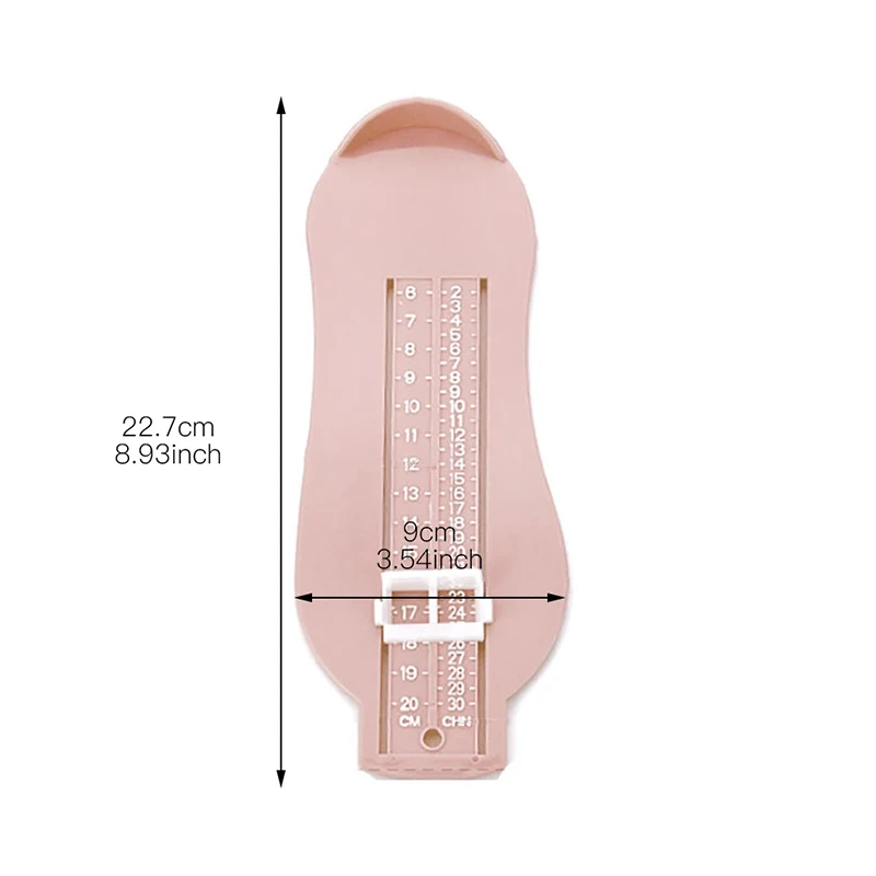 Многоцветная линейка для детской стопы, измеряющая длину детской обуви, калькулятор для детской обуви, аксессуары для детской обуви, измерительный инструмент