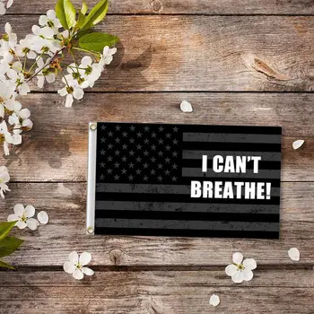 

90*150cm Outdoor Banner- Black Lives Matter Flag Garden House Home Decor All Men Are Equal I Can't Breathe