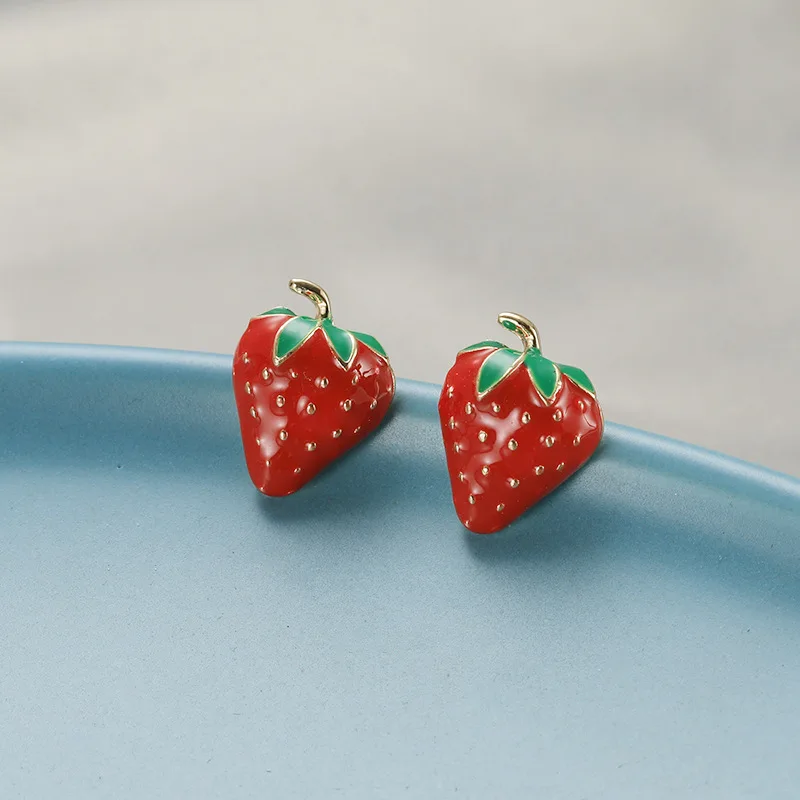 Celebrity Girls Strawberry Earrings Women