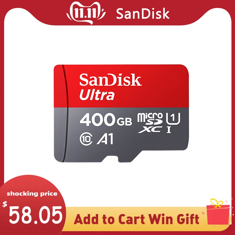 SanDisk A1 слот для карт памяти micro sd карты памяти class 10 SDXC ультра SDHC 400 Гб 100 МБ/с. UHS-I карты micro sd