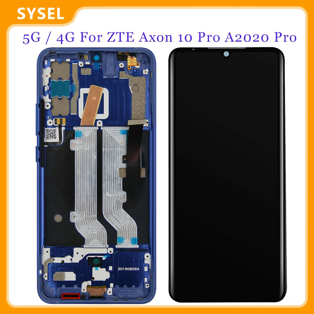 6 47 &quotдля ZTE Axon 10 Pro Lcd A2020 4G / 5G дисплей сенсорный экран дигитайзер панель Стекло в