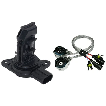 

1x for TOYOTA Mass Air Flow Meter Sensor MAF Sensor & 2X D2S/D4S HID Xenon Bulb Adapters Wire Harness Connector Socket