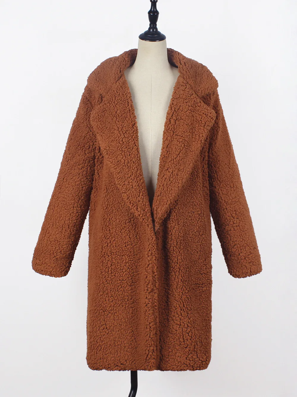 Женское зимнее пушистое пальто, куртка размера плюс, длинное пальто из искусственного меха, элегантная женская верхняя одежда, плотное теплое пальто, Jaqueta Feminina