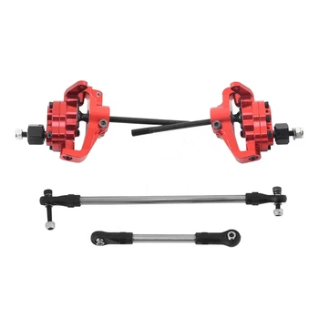 

Aluminum Alloy Portal Front Rear Axles with Steering Link For 1/10 RC Crawler Axial SCX10 II 90046 90047 AR44 Axle Upgrade Parts