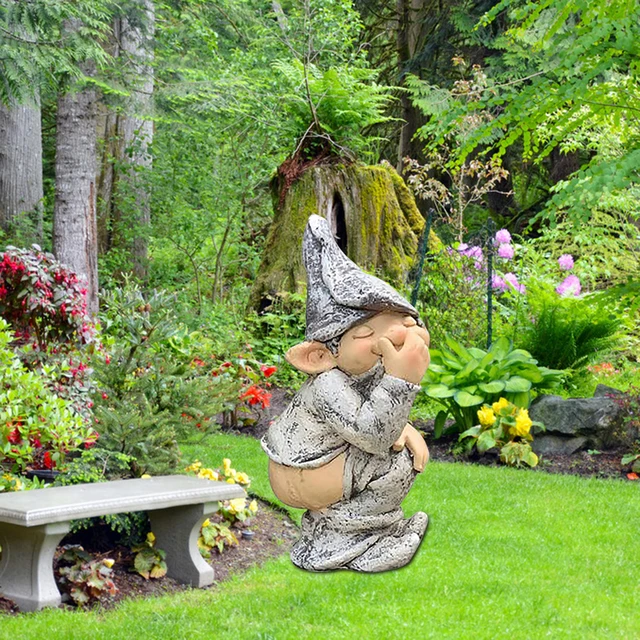 Kerti Szemtelen Elf Karakter Miniatűr Gnóm Vicces Gyanta Figurák Villa Otthoni Udvar Törpe Szobor Dekorációs Kellékek Kézműves - Image 5