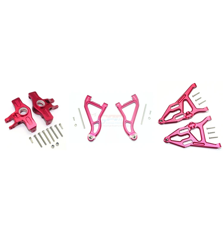 GPM TRAXXAS 1/7 UDR алюминиевые передние и задние ручки+ рулевой механизм набор UDR2154A55 - Цвет: Красный