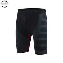 Yuerlian Эластичные Обтягивающие короткие штаны, удобная спортивная одежда для тренировок, быстросохнущие Компрессионные шорты для мужчин
