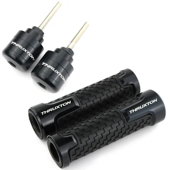 

For Triumph Thruxton 900 2004-2019 Handlebar Grips Bar End Cap Motorcycle Handle Grip Bar End Plugs For 7/8' Handlebar