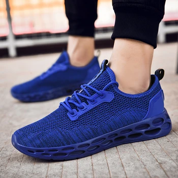 

2019 New Sneakers Men Shoes Outdoor Breathable Lightweight Running Sport Casual Man Footwear Plus Size 47 Zapatillas Hombre Male