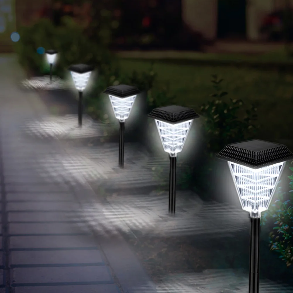 

Stake Home Path Street Led Garden Landscape Light Fashion Spot Waterproof Lawn Lamp Outdoor Solar Powered ABS