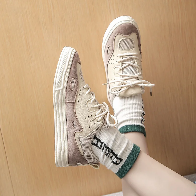 

2020 New Women's Flat Canvas Shoes spring and autumn Lace Up Student Board Ladies classic Casual Female Sneakers J13-26