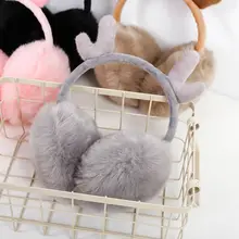 Новинка, женские зимние наушники, теплые наушники, оленьи рога, теплые наушники, повязка на голову, накидка, повязка на голову, фланелевый мех