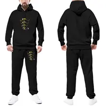 

Lucky Luke Tracksuit Set The Dalton Brothers Gym Sweatsuits Man Sweatpants and Hoodie Set Casual