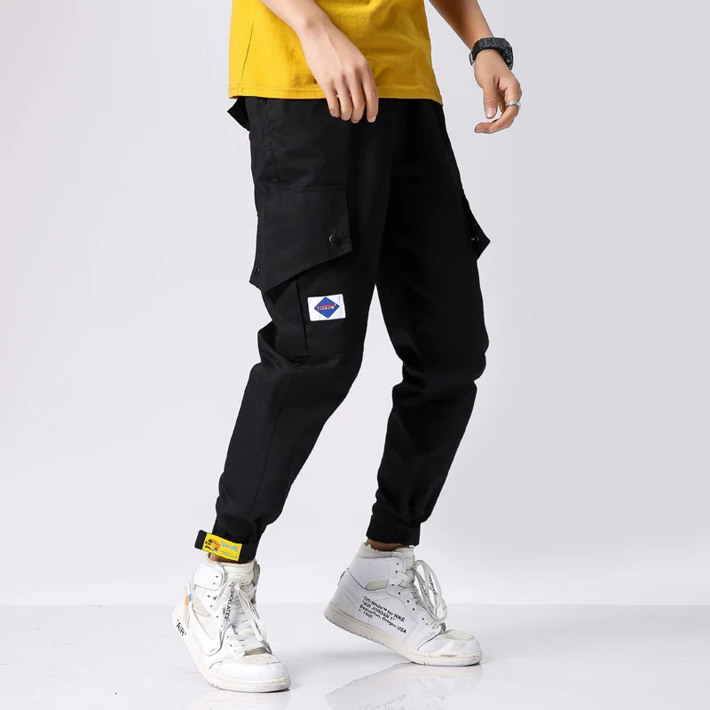 UYUK2019, новинка зимы, свободные, модные, для мужчин, темпера, т, высокое качество, повседневный тренд, большой карман, карго, мужские брюки, джоггеры, хип-хоп