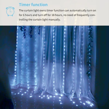 

Christmas LED Curtain Icicle String Light Droop LED Party Garden Stage Outdoor Waterproof Decorative Fairy Light