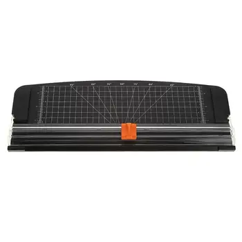 

Portable Mini A4 Precision Paper Photo Trimmers for DIY Scrapbook Paper Photo Cutter Cutting Mat Tool black white