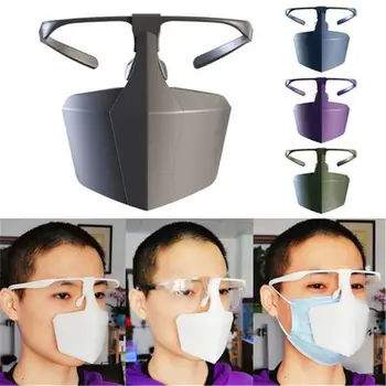 

Face Mask Breathable Reusable Protective Cover Isolation Shield Plastic Protective Mask Against Droplets Anti-fog Isolation