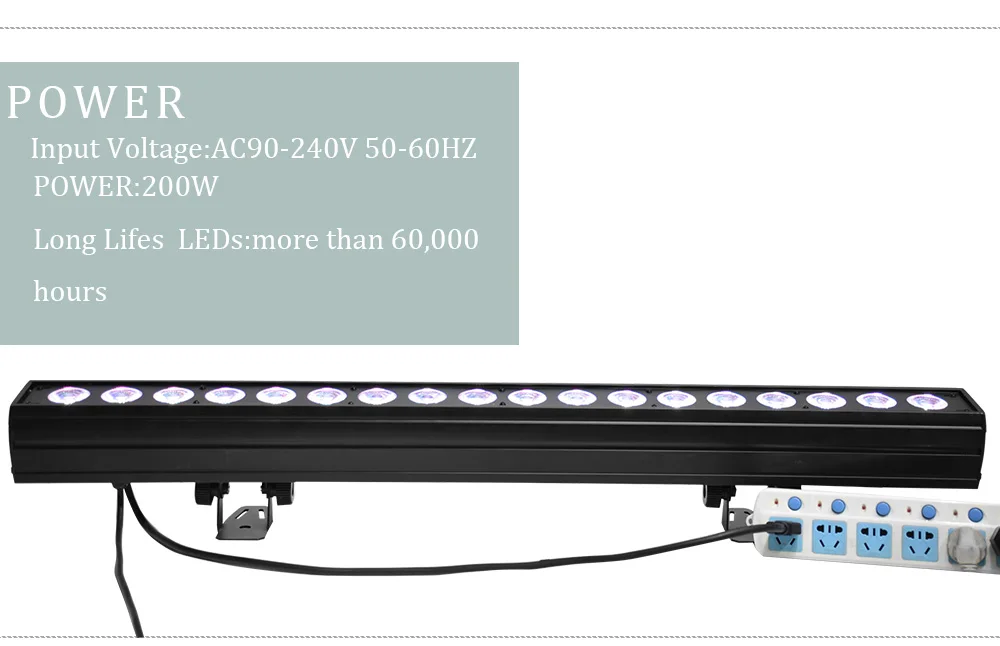 DMX512 управление Led 18x15 Вт Настенный светодиодный светильник мыть луч матрица эффект высокой яркости для бара ночной клуб вечерние шоу