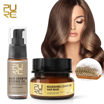 

2PCS/SET Growth Stimulating Essence Nutritive Dry Thick Hair Loss Care Hair Oil Deep Conditioning Mask Treatment