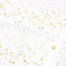 50x140 см золотистая блестящая хлопковая ткань с золоченым принтом для лоскутного шитья, самодельная Лоскутная сумка, домашний текстильный материал