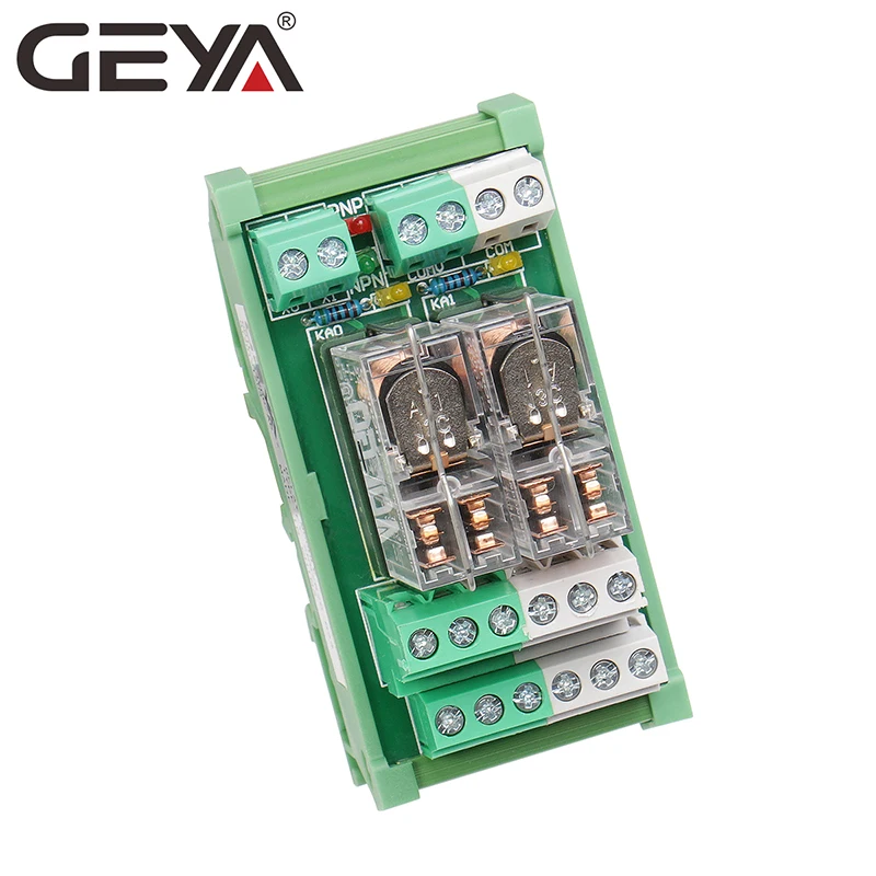 GEYA 2NG2R  2 Channel Omron Relay Module 2NO 2NC DPDT PLC RELAY Interface 12V 24V AC/DC