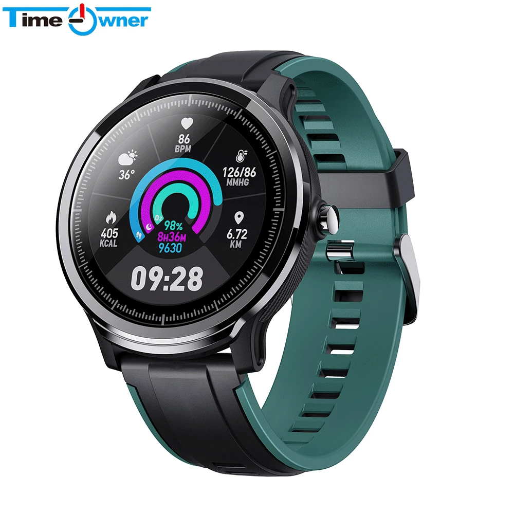 

Smart Watch Full Touch Round Screen Heart Rate Blood Pressure Monitor Sport Fitness Tracker Notification Men Watches Reminder