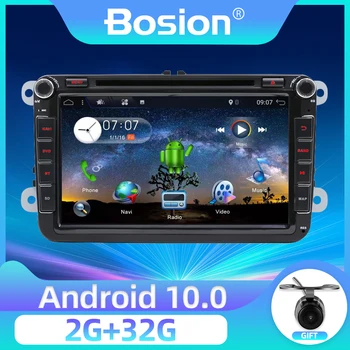 

8 inch 2 din Android 10.0 Quad Core Car DVD for Passat CC Polo GOLF 5 6 Touran EOS T5 Sharan Tiguan Skoda Seat Leon GPS Radio BT